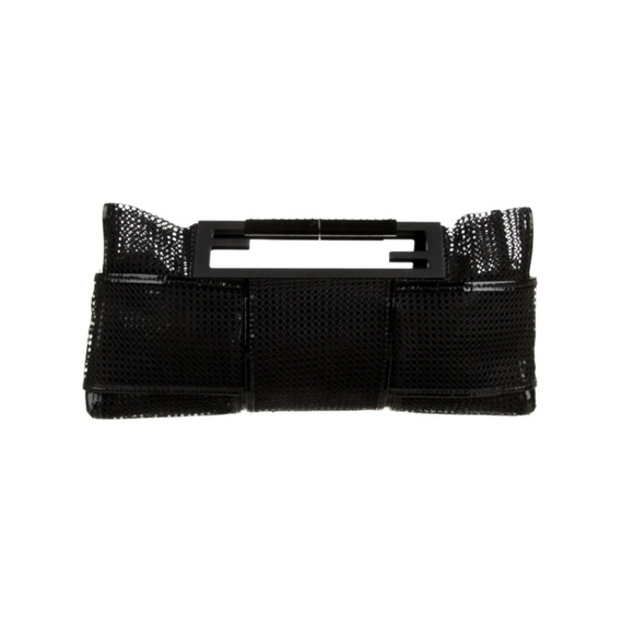 Vintage Fendi Patent Leather Mesh Clutch - Picture 2 of 7
